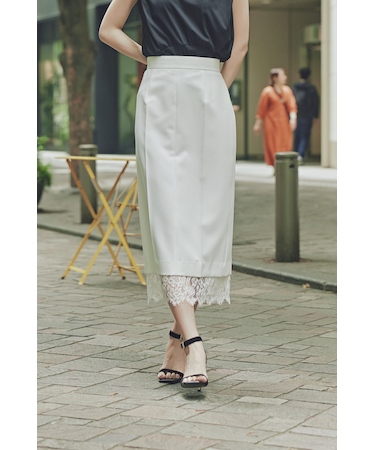 [URBAN PRECIOUS]レースコンビスカート