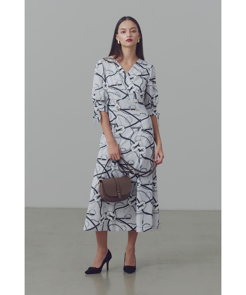◇ホースプレートプリントマーメイドワンピース｜ピンキーアンド