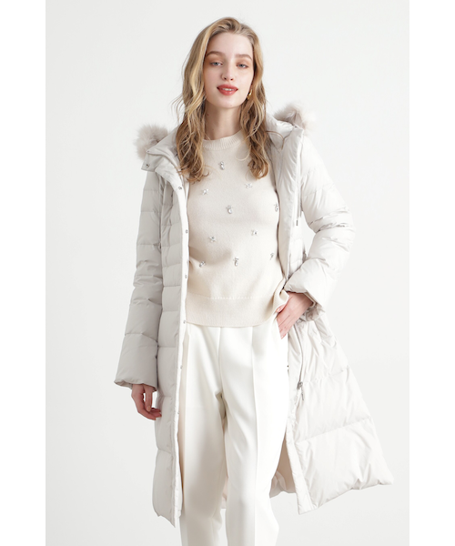 ◇ウエストフリルウールリバーコート｜ピンキーアンドダイアンの通販