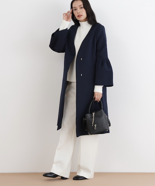 PINKY & DIANNE 三重織ツイルベルスリーブコート ◇三重織ツイルベルスリーブコート｜ピンキーアンドダイアンの