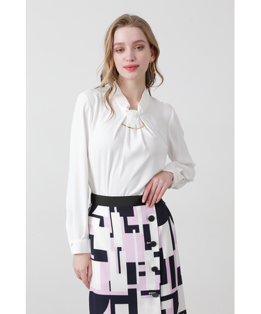 ◆メタルバータックブラウス