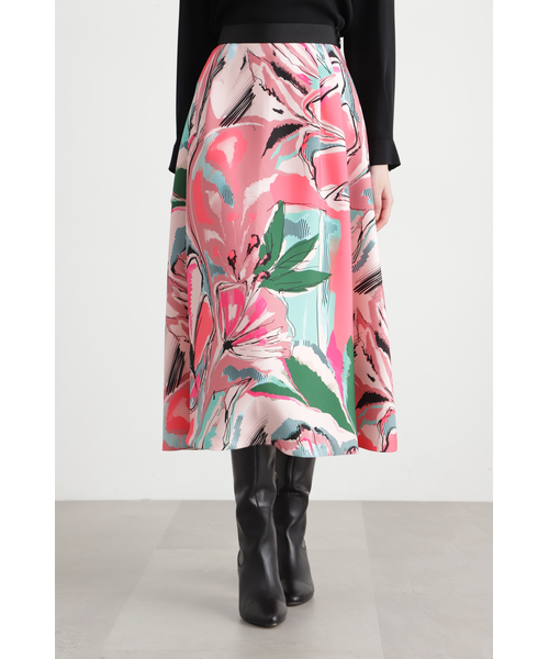 ◇アートフラワープリントスカート｜ピンキーアンドダイアンの通販