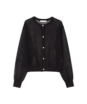 ◆シアーニットカーディガン