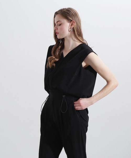 冨張愛コラボ]クラッシュメタルブローチブラウス｜ピンキーアンド