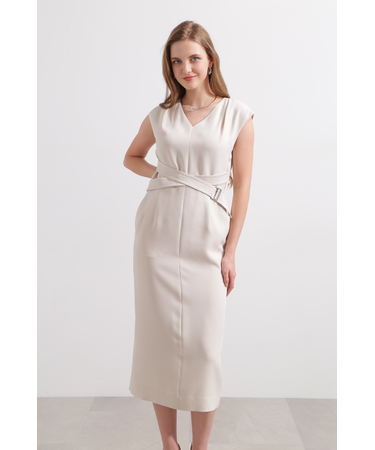 ◆ウエストクロスオックスワンピース