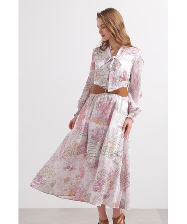 ◆ノーティカルプリントワンピース