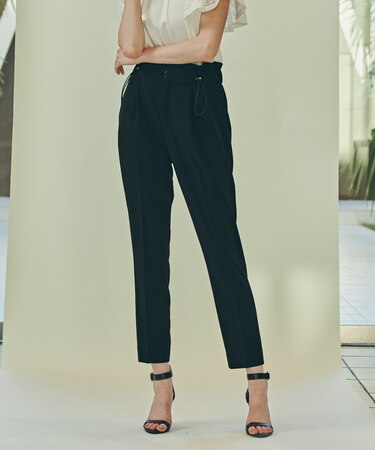 ◆ウエストスピンドルテーパードパンツ