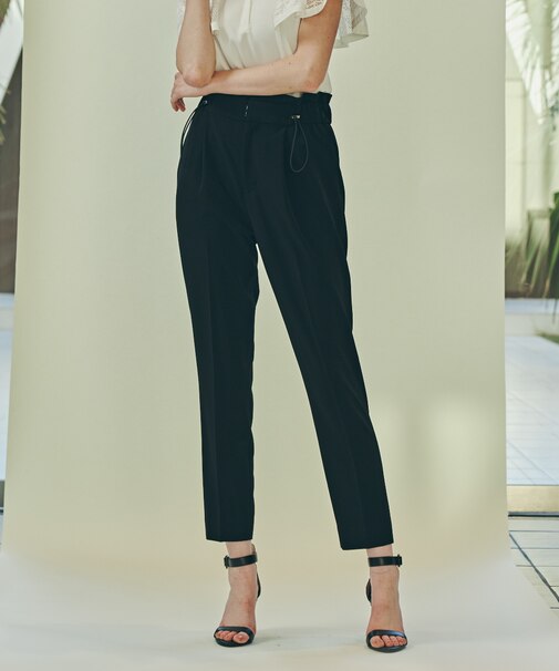 ◆ウエストスピンドルテーパードパンツ