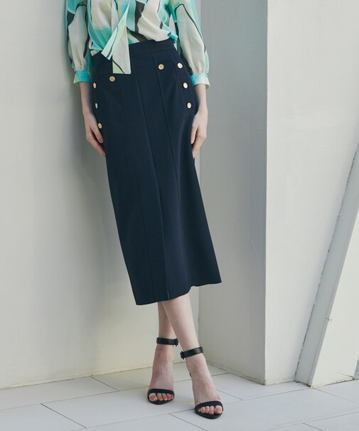 ◆2WAYダブルクロスマリンタイトスカート