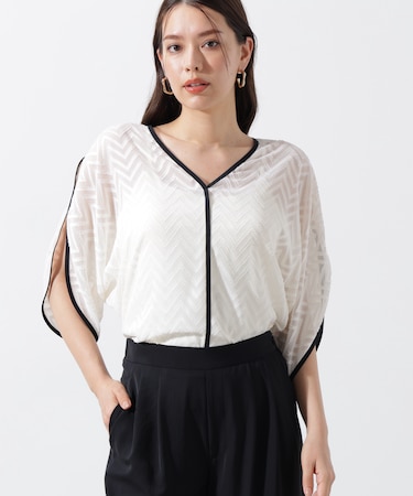パイピングシアーブラウス