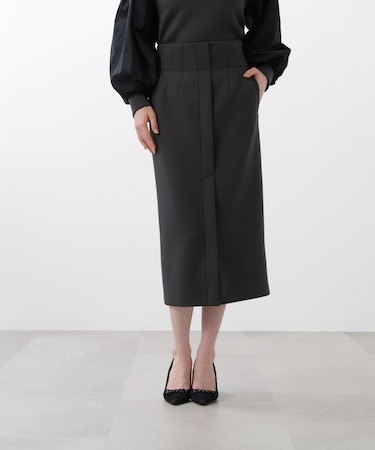 ◆ハイウエストダンボールミディスカート