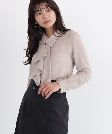 ◆ラッフルボウタイブラウス