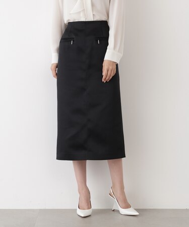 ◆ジップアクセントミディスカート
