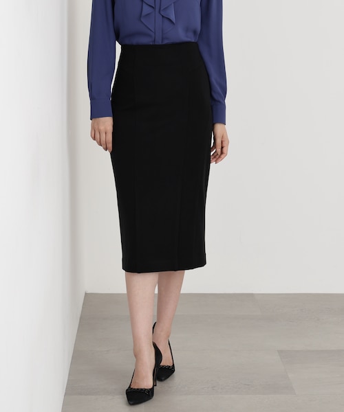 ◇ウールスムースカッティングタイトスカート｜ピンキーアンド