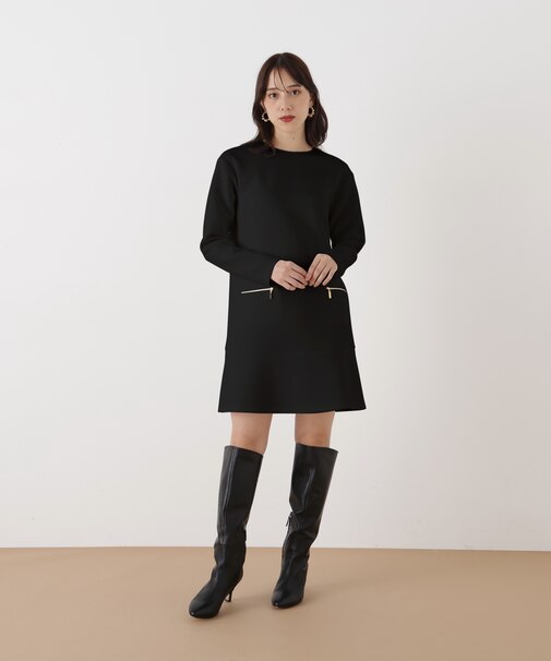 ◆ダンボールニットミニワンピース