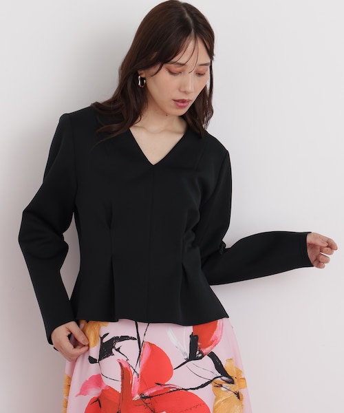 冨張愛コラボ]クラッシュメタルブローチブラウス｜ピンキーアンド