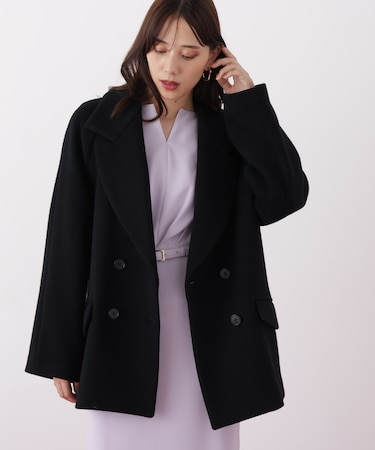 ◆ダブルブレストショートコート