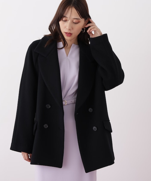 ◆ダブルブレストショートコート