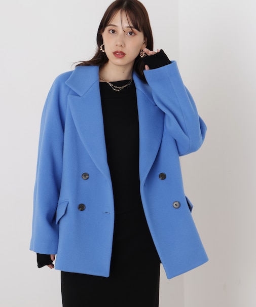 ◆ダブルブレストショートコート