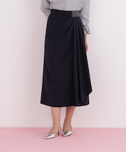 サイドパッチタックスカート