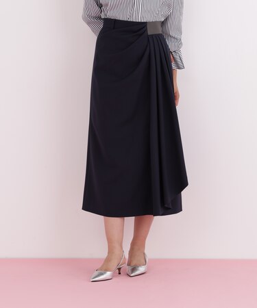 サイドパッチタックスカート