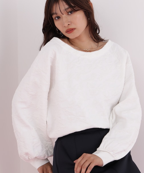 ニットジャガードＶネックプルオーバー