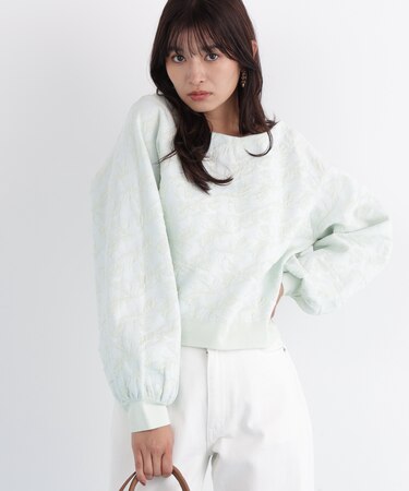 ニットジャガードＶネックプルオーバー