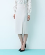 アシンメトリックボタンラップスカート