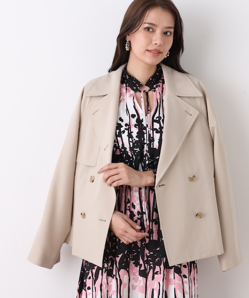 ソフトオックスショートトレンチコート｜ピンキーアンドダイアンの通販