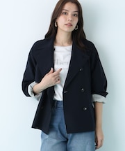 ソフトオックスショートトレンチコート