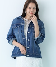 ルーズカラーデニムジャケット