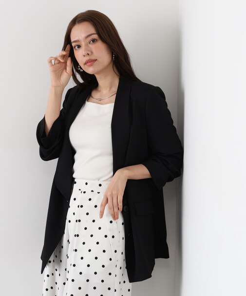 ショールカラーロングジャケット