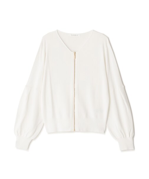ジップアップニットブルゾン