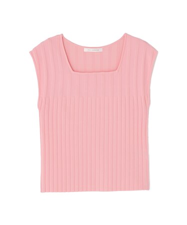 スクエアネックニットトップス