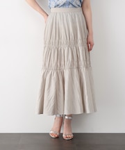 シャイニーギャザースカート