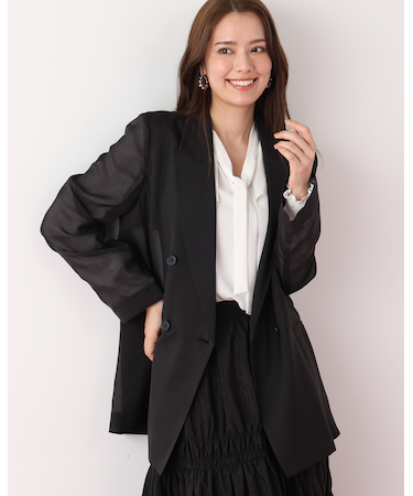 スリーブボタンシアージャケット