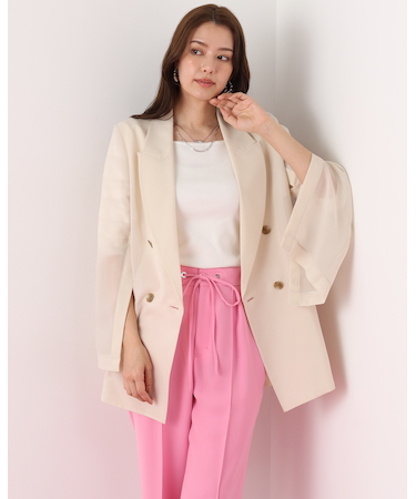 スリーブボタンシアージャケット