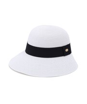 ブラックリボンラフィアライクハット