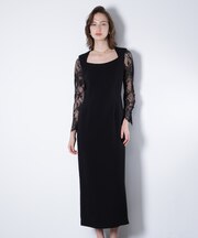 ベアカットレースコンビドレス _