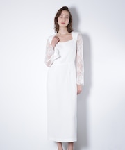 ベアカットレースコンビドレス _