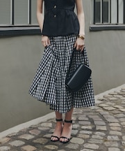 シアーローンボリュームフレアースカート