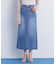 デニムマキシＡラインスカート