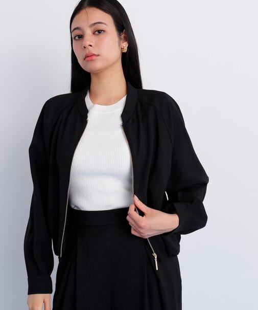 シアーカラミショートブルゾン