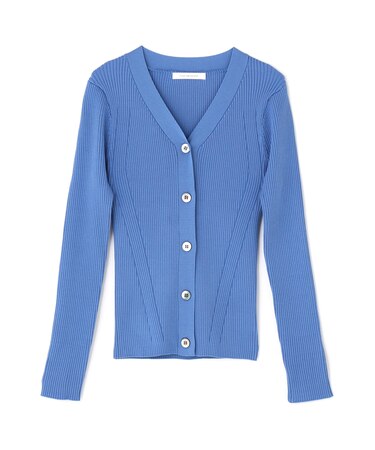 リブニットＶネックカーディガン