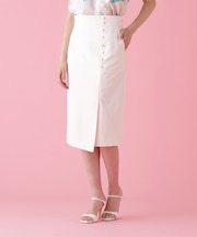 シルバーボタンスカート