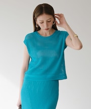 メッシュニットプルオーバー