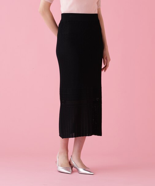 メッシュニットスカート