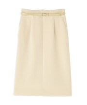 ベルト付きストレッチスカート