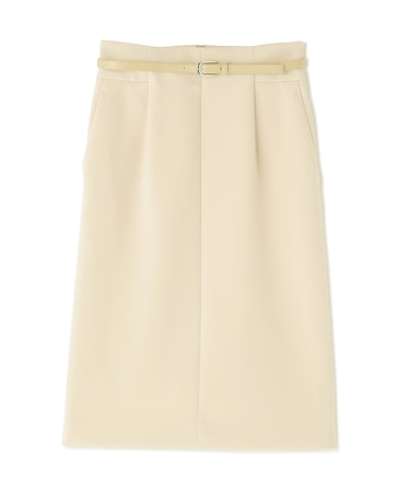 ベルト付きストレッチスカート