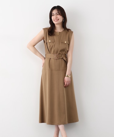 ［追加生産予約］フロントファスナーデニムワンピース